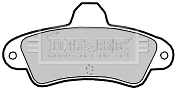 BORG & BECK stabdžių trinkelių rinkinys, diskinis stabdys BBP2128